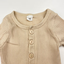 Load image into Gallery viewer, Girls ribbed , stretchy bodysuit / romper, EUC, size 000,  