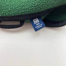 Load image into Gallery viewer, Unisex UNIQLO, green check fleece zip-up sweater, EUC, size 12,  