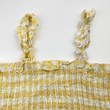 Load image into Gallery viewer, Girls KID, shirred linen / viscose summer top, EUC, size 12,  