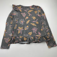 Load image into Gallery viewer, Girls COUNTRY ROAD, floral cotton long sleeve top (wash fade), FUC, size 8,  
