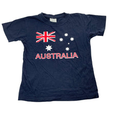 Load image into Gallery viewer, Unisex Oz Designs, navy cotton tee / top, Australia, EUC, size 10,  