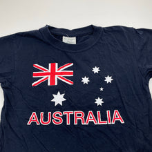 Load image into Gallery viewer, Unisex Oz Designs, navy cotton tee / top, Australia, EUC, size 10,  