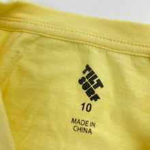 Load image into Gallery viewer, Boys TILT, yellow cotton tee / top, FUC, size 10,  