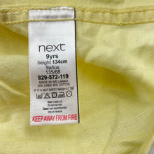 Load image into Gallery viewer, Boys Next, yellow linen / cotton short sleeve shirt, EUC, size 9,  
