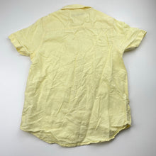 Load image into Gallery viewer, Boys Next, yellow linen / cotton short sleeve shirt, EUC, size 9,  
