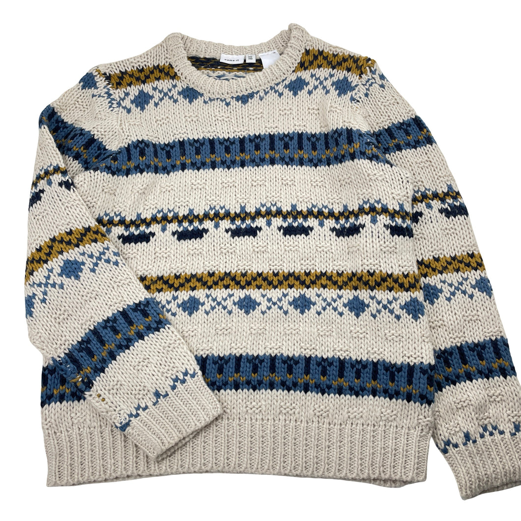 Boys Name It, chunky knit sweater / jumper, EUC, size 9-10,  