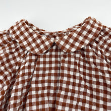 Load image into Gallery viewer, Girls Atree, checked long sleeve blouse (Korean size 7), GUC, size 4-5,  