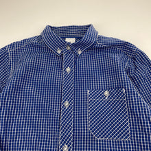 Load image into Gallery viewer, Boys Target, blue check cotton long sleeve shirt, EUC, size 9,  