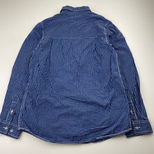 Load image into Gallery viewer, Boys Target, blue check cotton long sleeve shirt, EUC, size 9,  