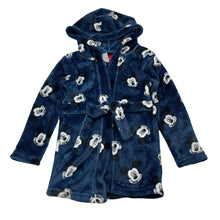 Load image into Gallery viewer, Boys Disney, Mickey Mouse fleece dressing gown / bath robe, EUC, size 2,  