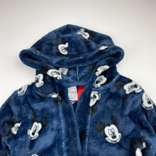 Load image into Gallery viewer, Boys Disney, Mickey Mouse fleece dressing gown / bath robe, EUC, size 2,  