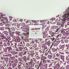 Load image into Gallery viewer, Girls Rikshaw Design, lightweight floral cotton top (no waist tie), FUC, size 4,  