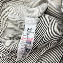 Load image into Gallery viewer, Girls George, striped stretch denim jacket, EUC, size 5-6,  