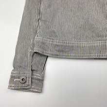 Load image into Gallery viewer, Girls George, striped stretch denim jacket, EUC, size 5-6,  