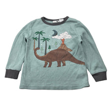 Load image into Gallery viewer, Boys Cotton On, waffle long sleeve pyjama top, dinosaur, FUC, size 3,  