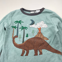 Load image into Gallery viewer, Boys Cotton On, waffle long sleeve pyjama top, dinosaur, FUC, size 3,  