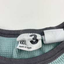 Load image into Gallery viewer, Boys Cotton On, waffle long sleeve pyjama top, dinosaur, FUC, size 3,  