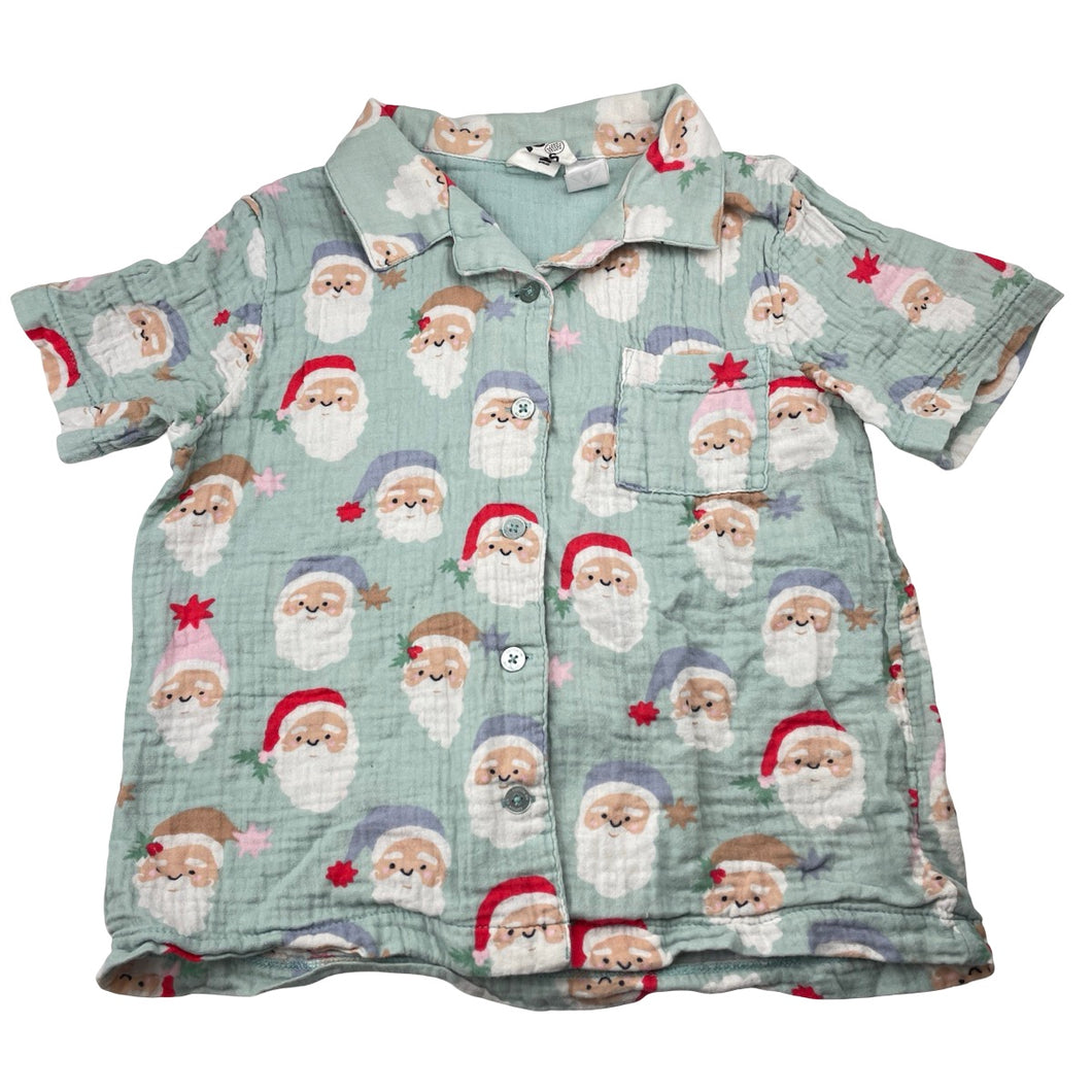 Unisex Cotton On, crinkle cotton Christmas pyjama top, EUC, size 10,  