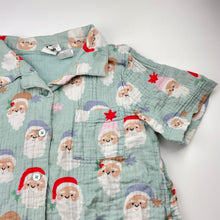 Load image into Gallery viewer, Unisex Cotton On, crinkle cotton Christmas pyjama top, EUC, size 10,  