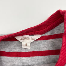 Load image into Gallery viewer, Boys Milkshake, striped waffle long sleeve tee / top, GUC, size 8,  