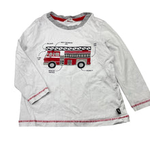 Load image into Gallery viewer, Boys Milkshake, cotton long sleeve top, fire engine, FUC, size 3,  