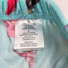 Load image into Gallery viewer, Girls Disney, Princess lightweight fleece pyjamas (small mark back right sleeve), FUC, size 4,  