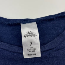 Load image into Gallery viewer, Girls Miss Understood, navy cotton / viscose top, GUC, size 7,  
