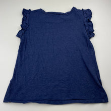 Load image into Gallery viewer, Girls Miss Understood, navy cotton / viscose top, GUC, size 7,  