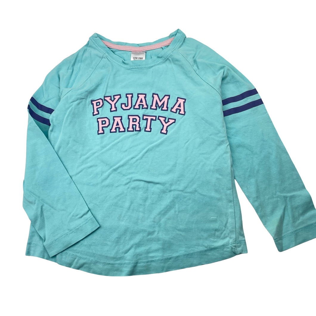 Girls Target, cotton long sleeve pyjama top, FUC, size 4,  
