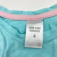 Load image into Gallery viewer, Girls Target, cotton long sleeve pyjama top, FUC, size 4,  