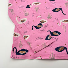 Load image into Gallery viewer, Girls Target, stretchy long sleeve top, swans, GUC, size 7,  