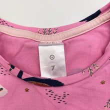 Load image into Gallery viewer, Girls Target, stretchy long sleeve top, swans, GUC, size 7,  