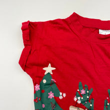 Load image into Gallery viewer, Girls B&amp;L, cotton Christmas tee / top, GUC, size 6,  