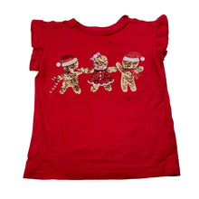 Load image into Gallery viewer, Girls Anko, cotton Christmas tee / top, sequins, EUC, size 6,  