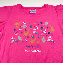 Load image into Gallery viewer, Girls Australian Grown, pink cotton tee / top, kangaroo, EUC, size 8,  