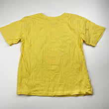 Load image into Gallery viewer, Girls Mango, yellow cotton tee / top, unicorn, EUC, size 6,  