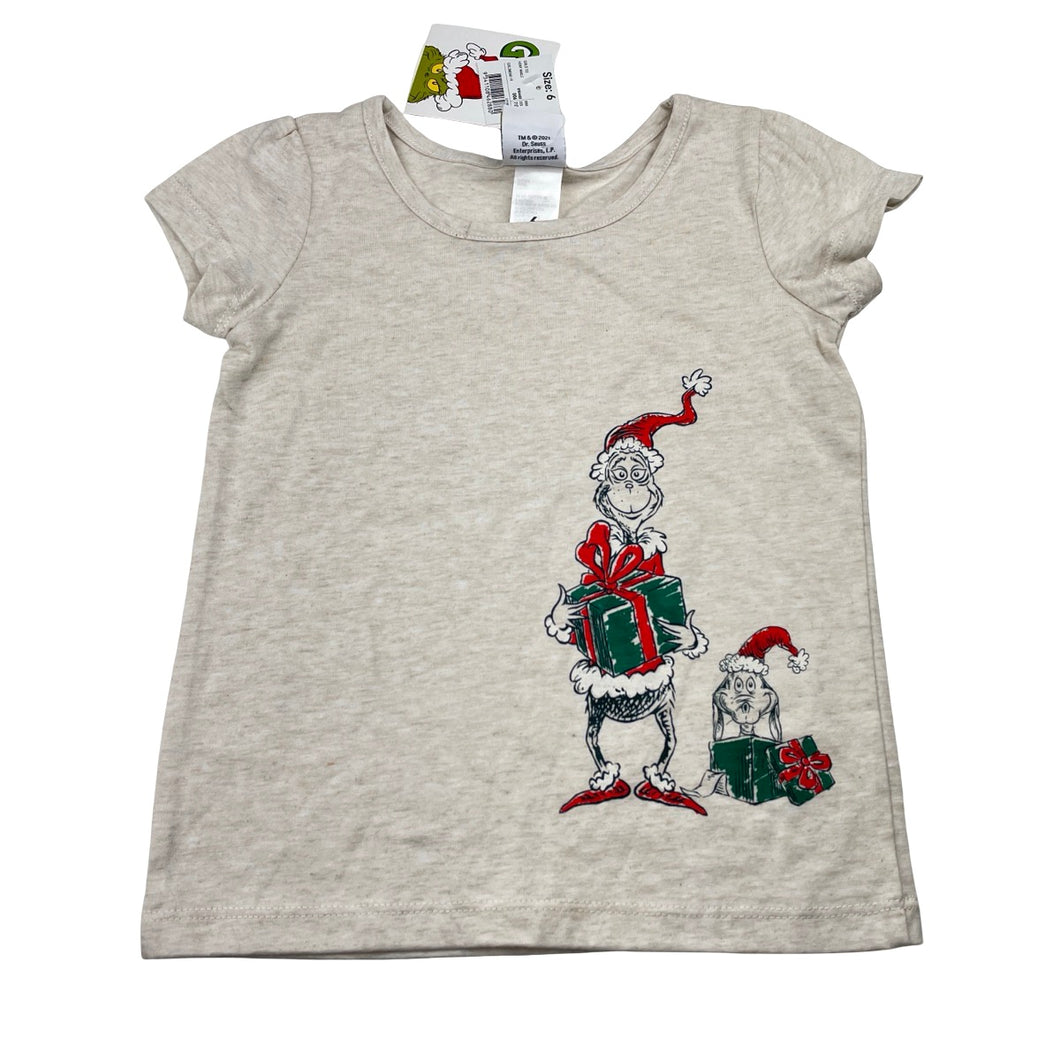 Girls Dr Seuss, THE GRINCH Christmas tee / top, NEW, size 6,  