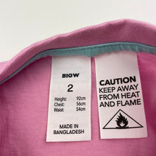 Load image into Gallery viewer, Girls Big W, cotton Christmas pyjama tee / top, EUC, size 2,  