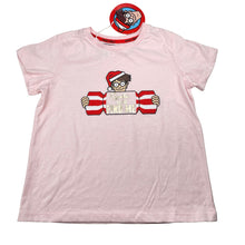 Load image into Gallery viewer, Girls WHERE'S WALLY?, Christmas pyjama tee / top, NEW, size 10,  