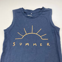 Load image into Gallery viewer, Boys Anko, navy cotton singlet / tank top, EUC, size 6,  
