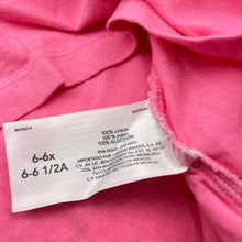Load image into Gallery viewer, Girls Carter's, pink cotton te / top, cat &amp; dog, GUC, size 6,  