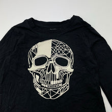 Load image into Gallery viewer, Boys Favourites, cotton long sleeve top, skull, EUC, size 3,  