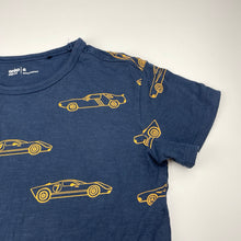 Load image into Gallery viewer, Boys Anko, navy cotton tee / top, cars, EUC, size 8,  