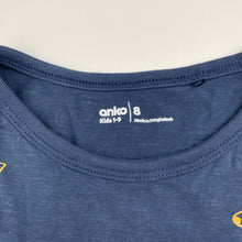 Load image into Gallery viewer, Boys Anko, navy cotton tee / top, cars, EUC, size 8,  
