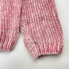 Load image into Gallery viewer, Girls Anko, pink chenille sweater / jumper (mark left sleeve), FUC, size 6,  