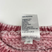 Load image into Gallery viewer, Girls Anko, pink chenille sweater / jumper (mark left sleeve), FUC, size 6,  