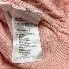 Load image into Gallery viewer, Girls H&amp;M, pink cable knit sweater / jumper, EUC, size 7-8,  