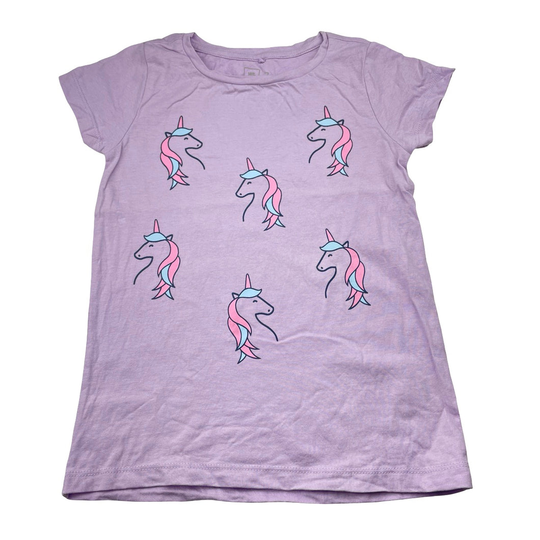 Girls Kids & Co, cotton tee / top, unicorns, EUC, size 7,  