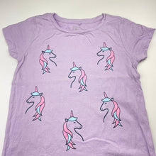 Load image into Gallery viewer, Girls Kids &amp; Co, cotton tee / top, unicorns, EUC, size 7,  