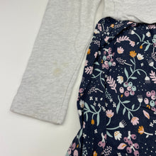 Load image into Gallery viewer, Girls Anko, spliced cotton / viscose long sleeve dress (marks back left sleeve), FUC, size 8, L: 63cm